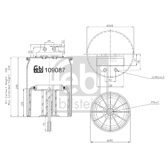 109087 Bellow, air suspension