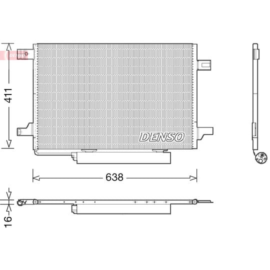 DCN17004 Condenser, air conditioning