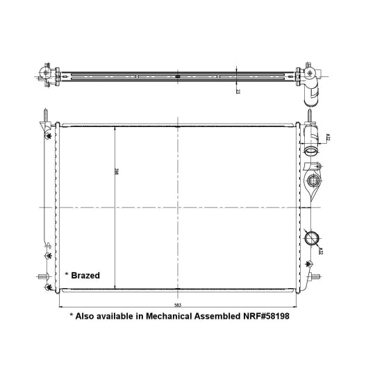 56158 Radiator, engine cooling