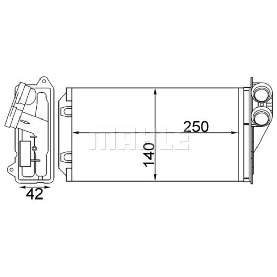 AH 245 000S Heat Exchanger, interior heating