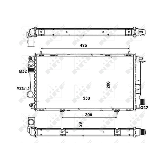 58957A Radiator, engine cooling