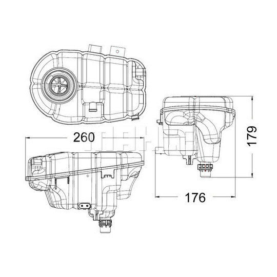CRT 60 000S Expansion Tank, coolant