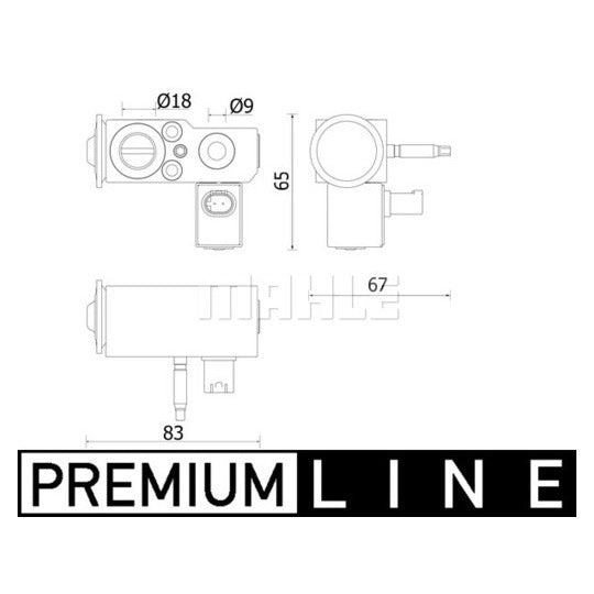 AVE 141 000P Expansion Valve, air conditioning