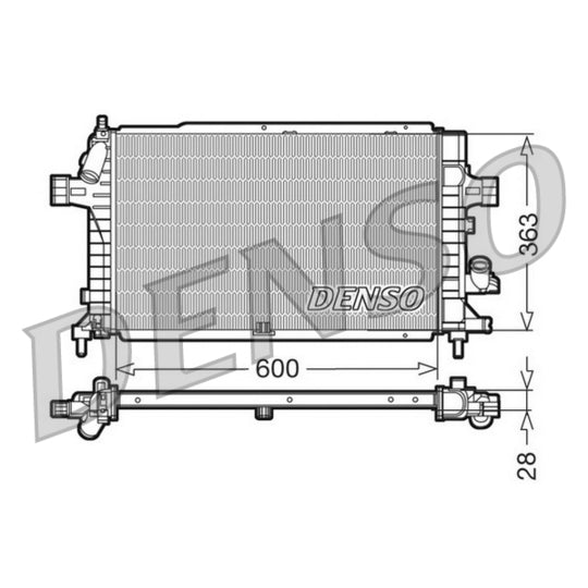 DRM20102 Radiator, engine cooling