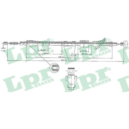 C0527B Cable, parking brake