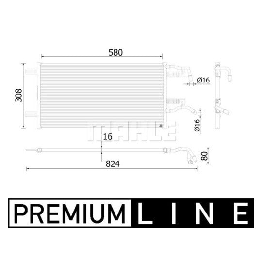 CR 935 000P Radiator, engine cooling