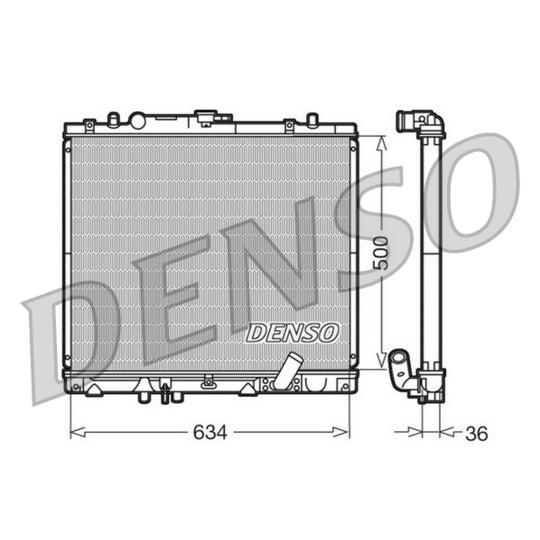 DRM45020 Radiator, engine cooling