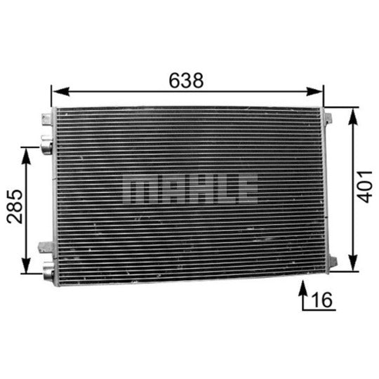 AC 360 001S Condenser, air conditioning