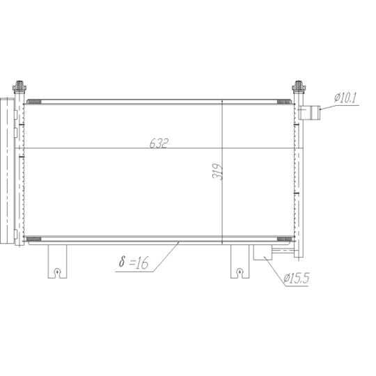 350473 Condenser, air conditioning