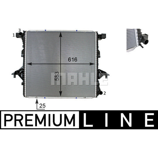CR 81 000P Radiator, engine cooling