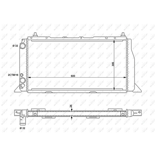 54603 Radiator, engine cooling
