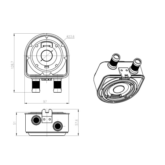 31836 Oil Cooler, engine oil