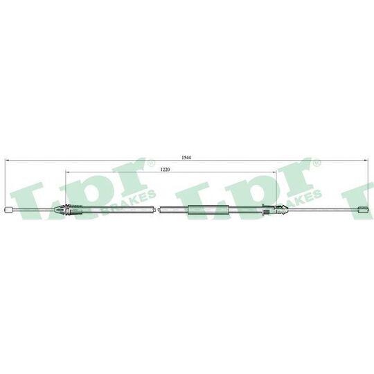 C0404B Cable, parking brake