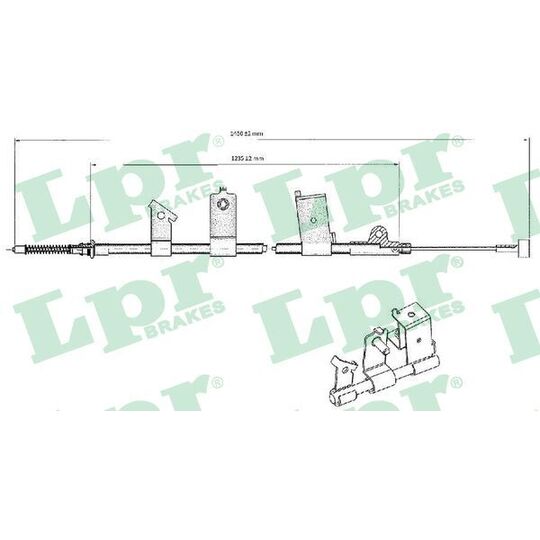 C0475B Cable, parking brake