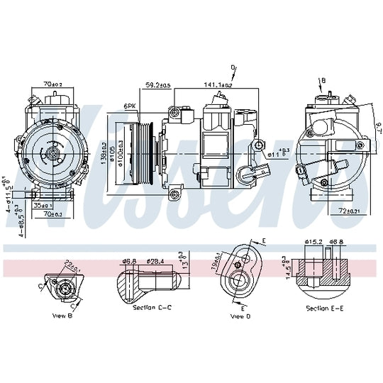 890773 Compressor, air conditioning