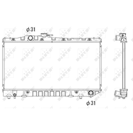 516712 Radiator, engine cooling