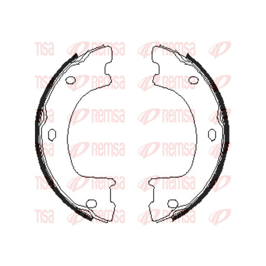 4674.00 Brake Shoe Set, parking brake