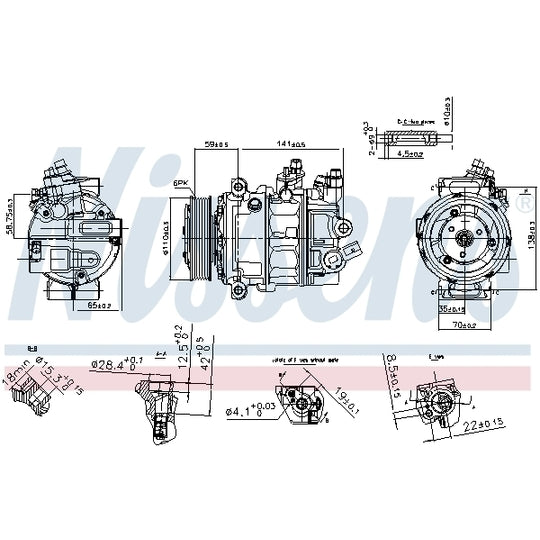 890754 Compressor, air conditioning