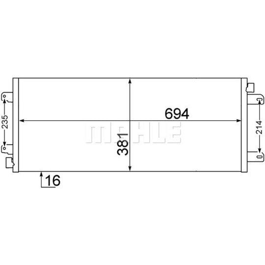 AC 527 000S Condenser, air conditioning