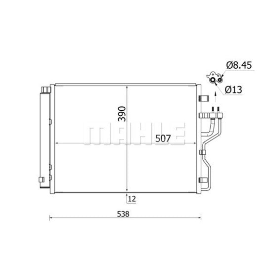 AC 768 000S Condenser, air conditioning