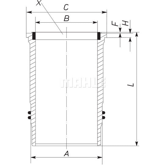 213 LW 00100 000 Cylinder Sleeve