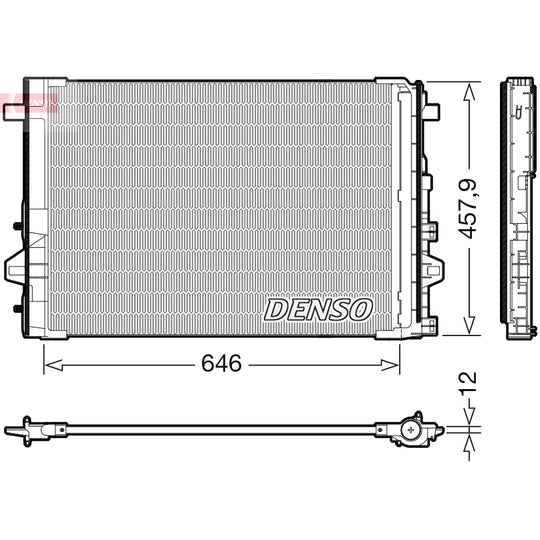 DCN17059 Condenser, air conditioning