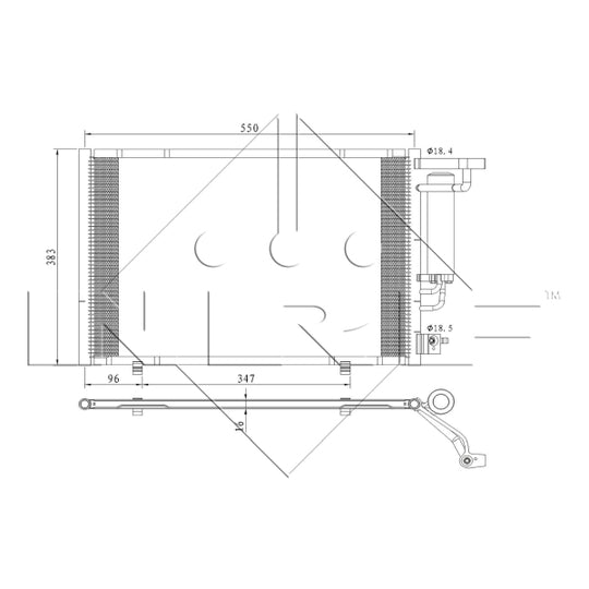 350396 Condenser, air conditioning