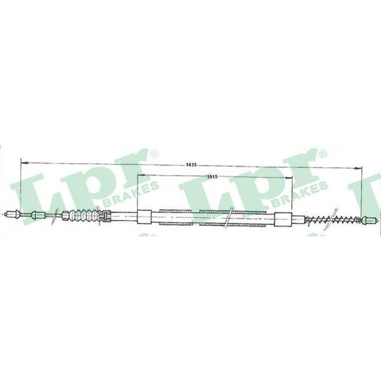 C0438B Cable, parking brake