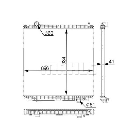 CR 2390 000P Radiator, engine cooling