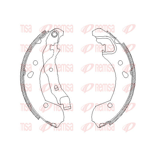 4168.00 Brake Shoe Set