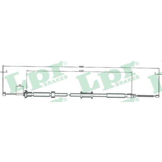 C1084B Cable, parking brake