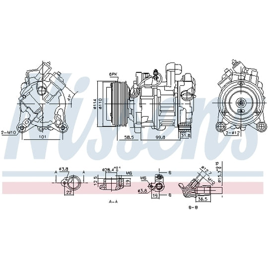 890746 Compressor, air conditioning