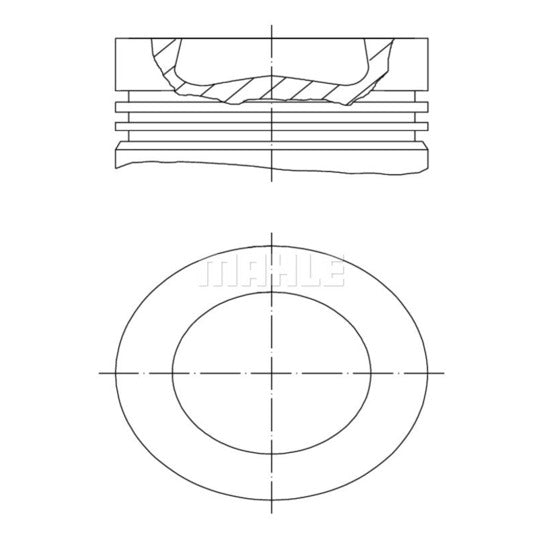 028 PI 00121 000 Piston