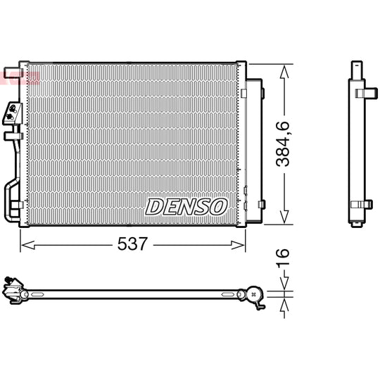 DCN41021 Condenser, air conditioning