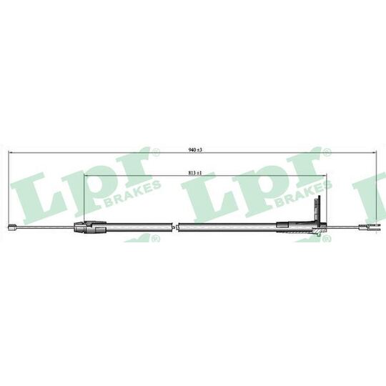 C0424B Cable, parking brake