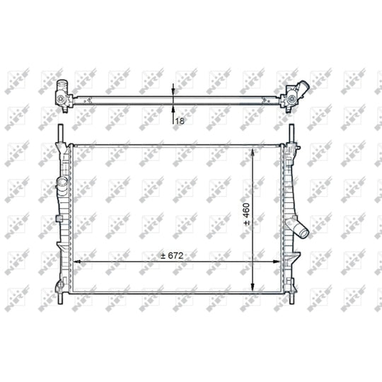 58441 Radiator, engine cooling