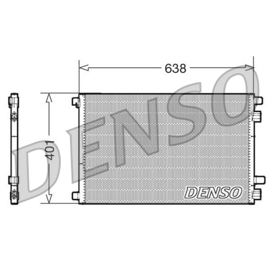 DCN23012 Condenser, air conditioning