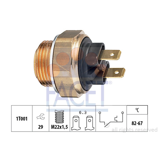 7.5004 Temperature Switch, radiator fan