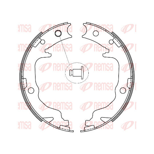 4641.00 Brake Shoe Set, parking brake