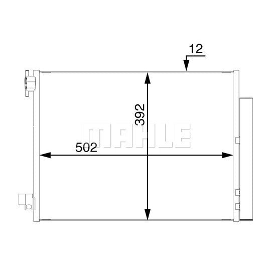 AC 73 000S Condenser, air conditioning