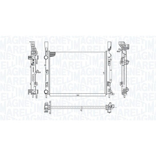350213142600 Radiator, engine cooling