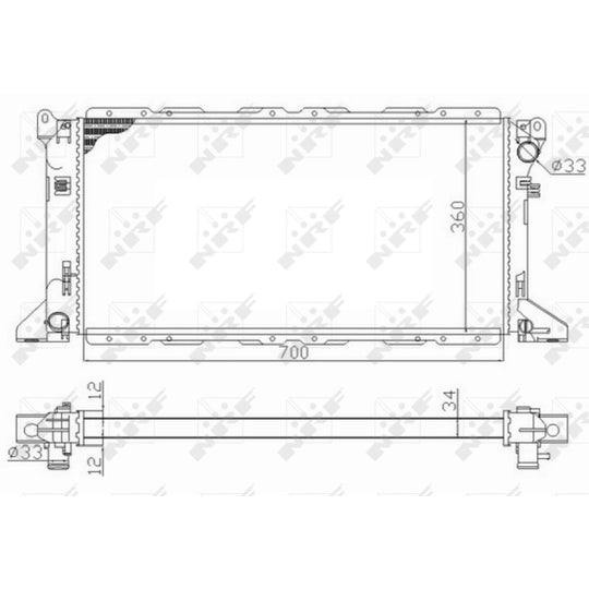 59013 Radiator, engine cooling