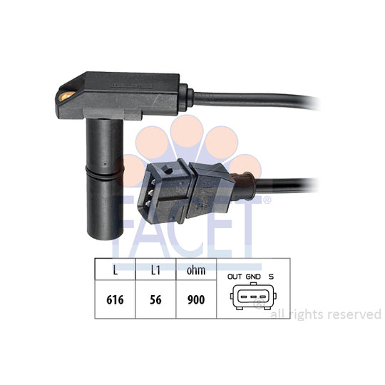 9.0054 Pulse Sensor, flywheel
