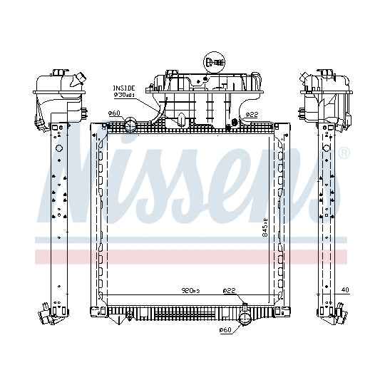 628757 Radiator, engine cooling