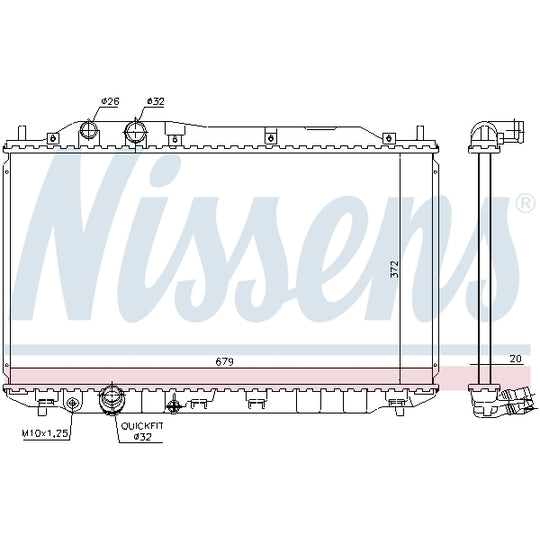 681384 Radiator, engine cooling
