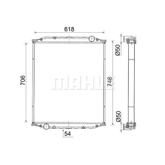 CR 2584 001S Radiator, engine cooling