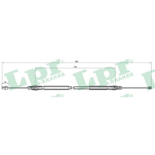 C0759B Cable, parking brake