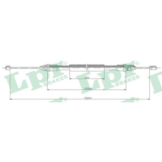 C0710B Cable, parking brake