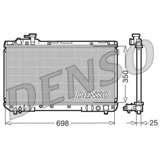 DRM50020 Radiator, engine cooling