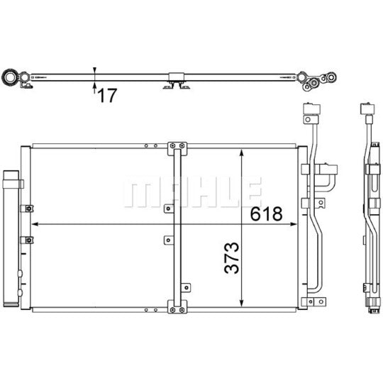 AC 510 000S Condenser, air conditioning